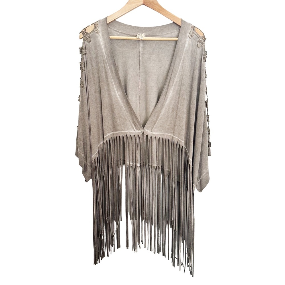 Buckle BKE Cardigan by Gimmick w/ tassels vintage wash